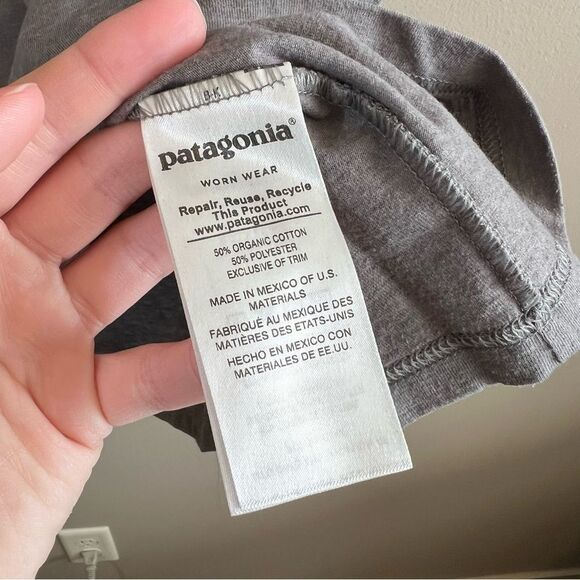 ✨ Patagonia Men’s Gray Slim Fit Logo Shirt XL - Picture 4 of 8